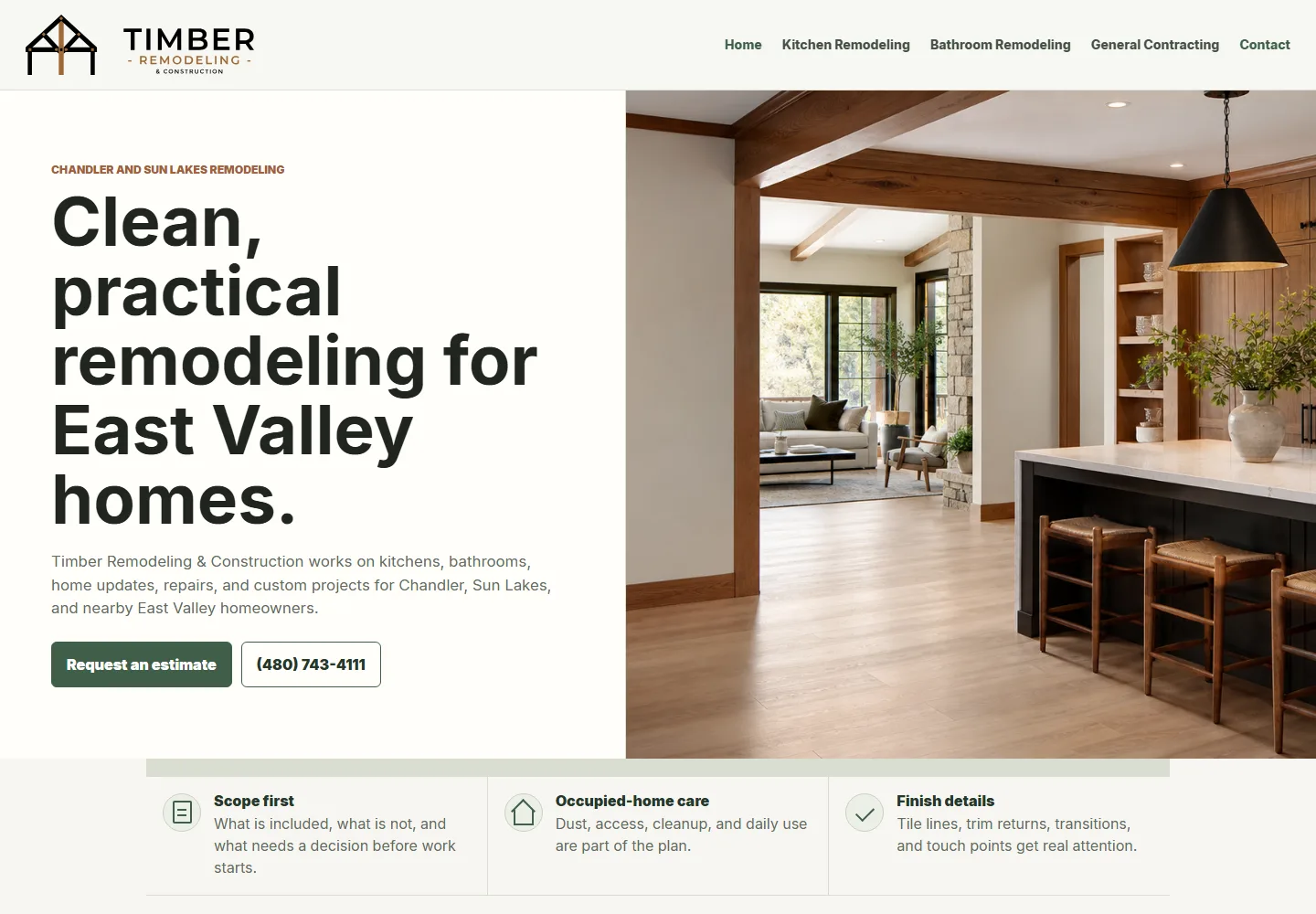 Timber Remodeling & Construction project cover
